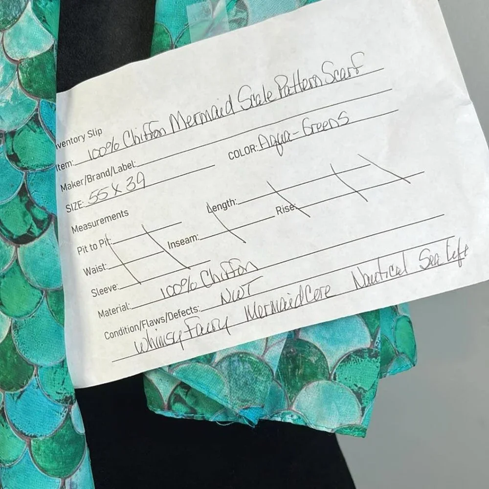 Women's Chiffon Scarf Wrap 55X39  ermaid Scale Pattern for MermaidCore Whimsy Fa